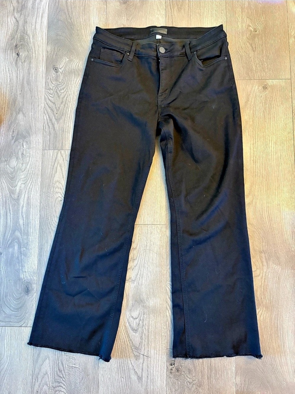 KUT From the Cloth Kelsey Ankle Flare Black Ankle Flare Pants Size 12